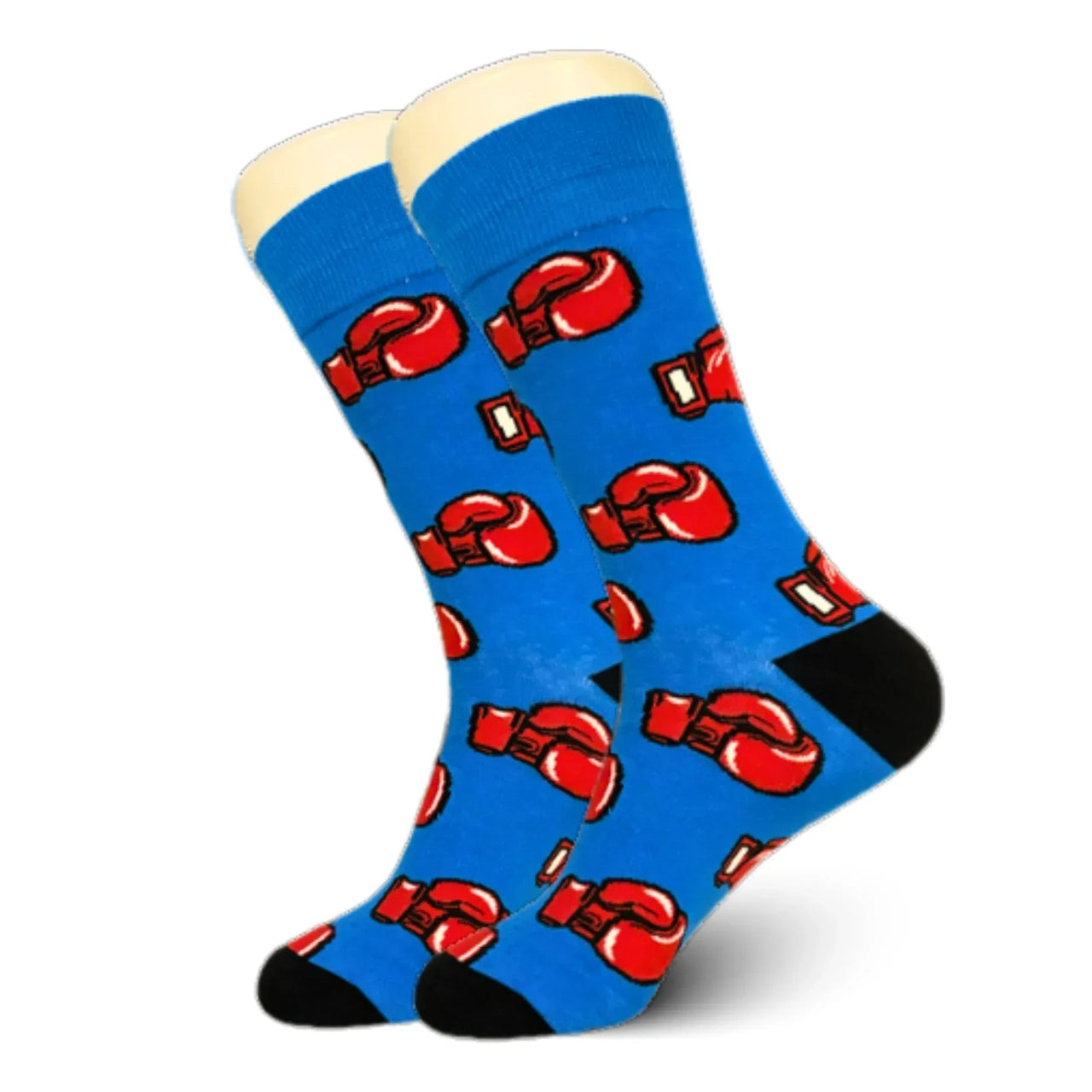 Blue Boxing Glove Socks