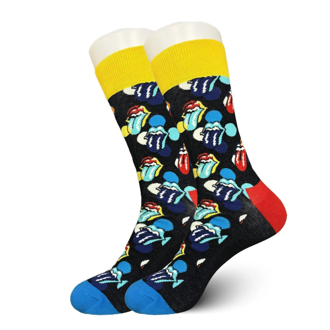 Black Rolling Stones Socks