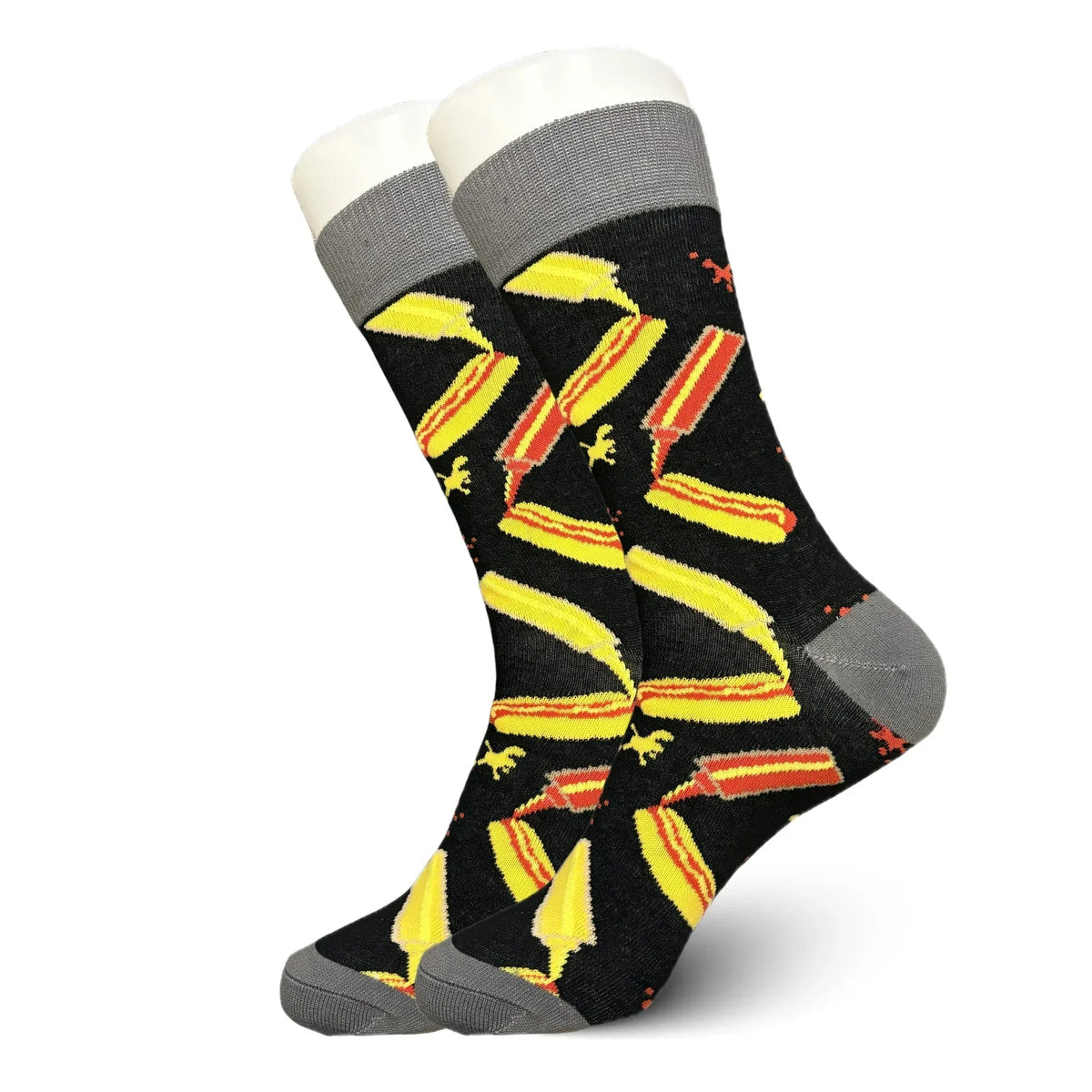 Black Hotdog Socks