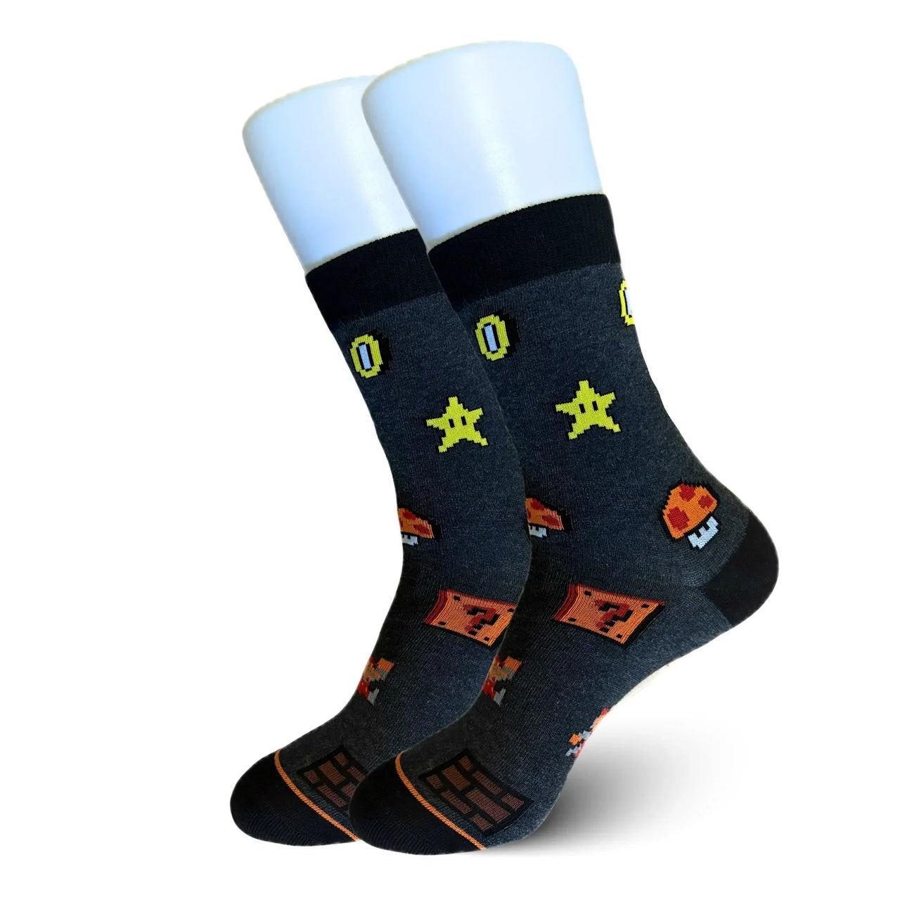Black Mario 64 Socks