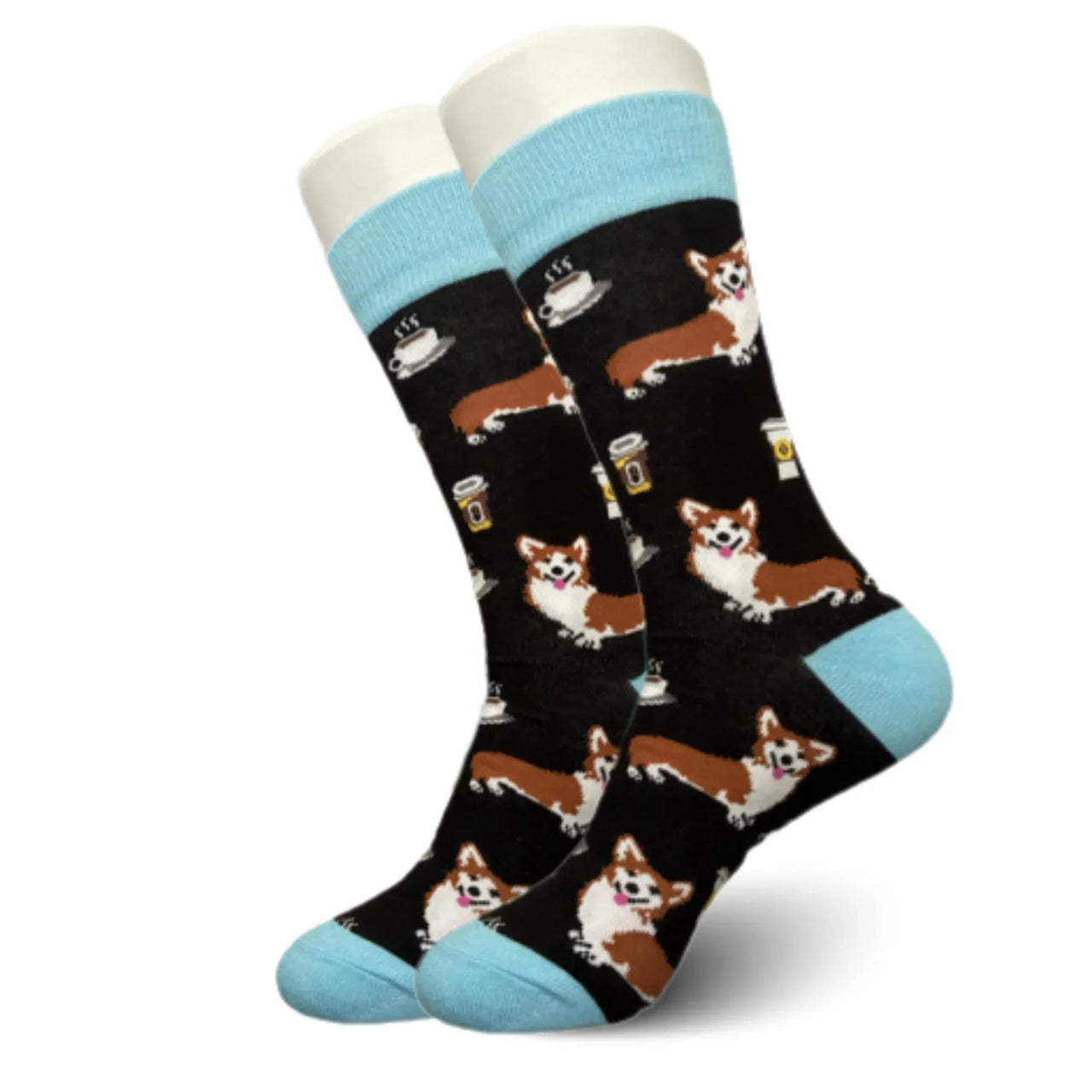 Black Dog and Coffee Socks