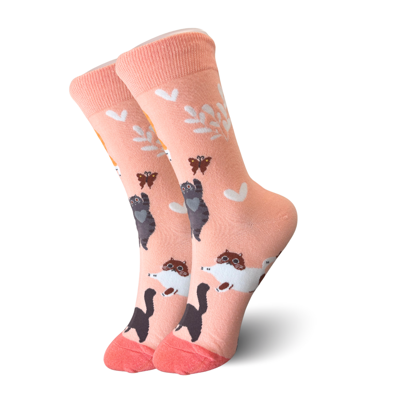 Pink Cat Socks