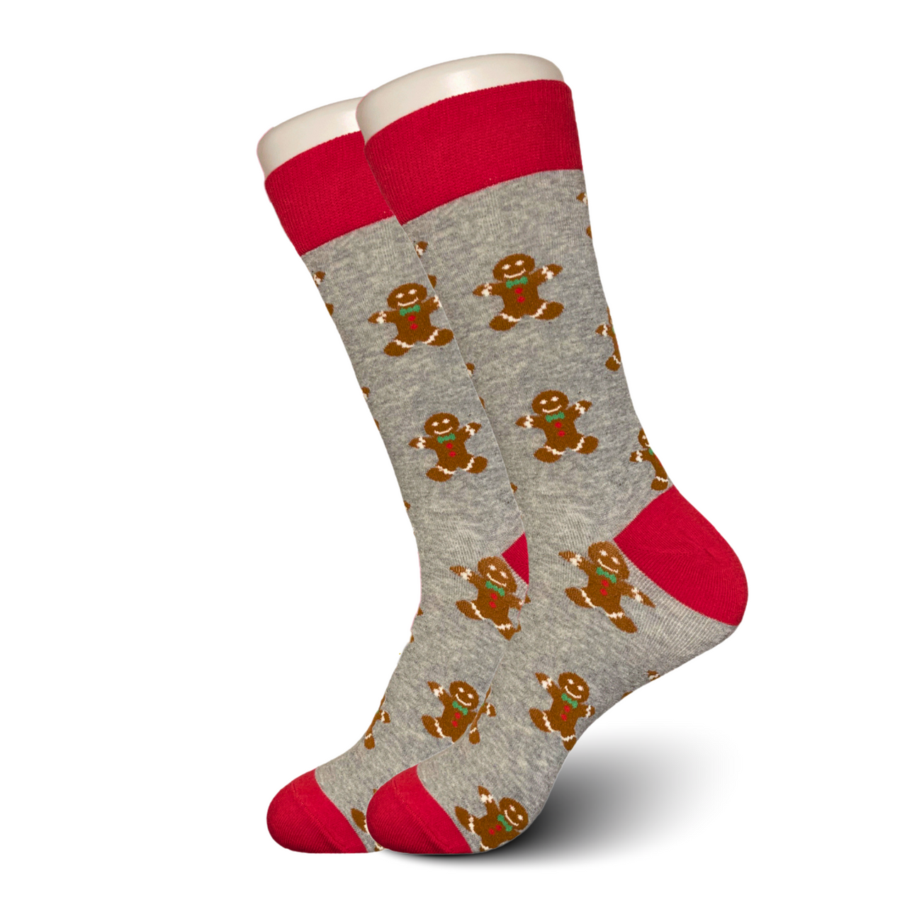 Grey Gingerbread Socks