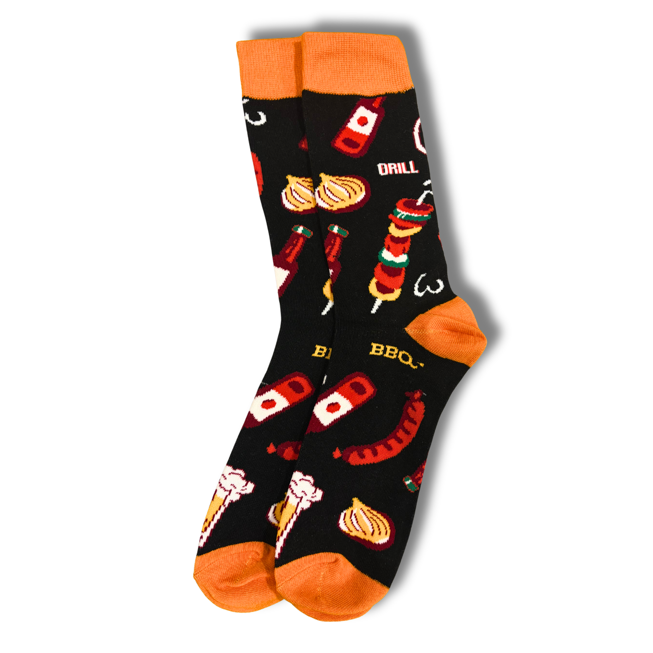 Black Barbeque and Beer Socks