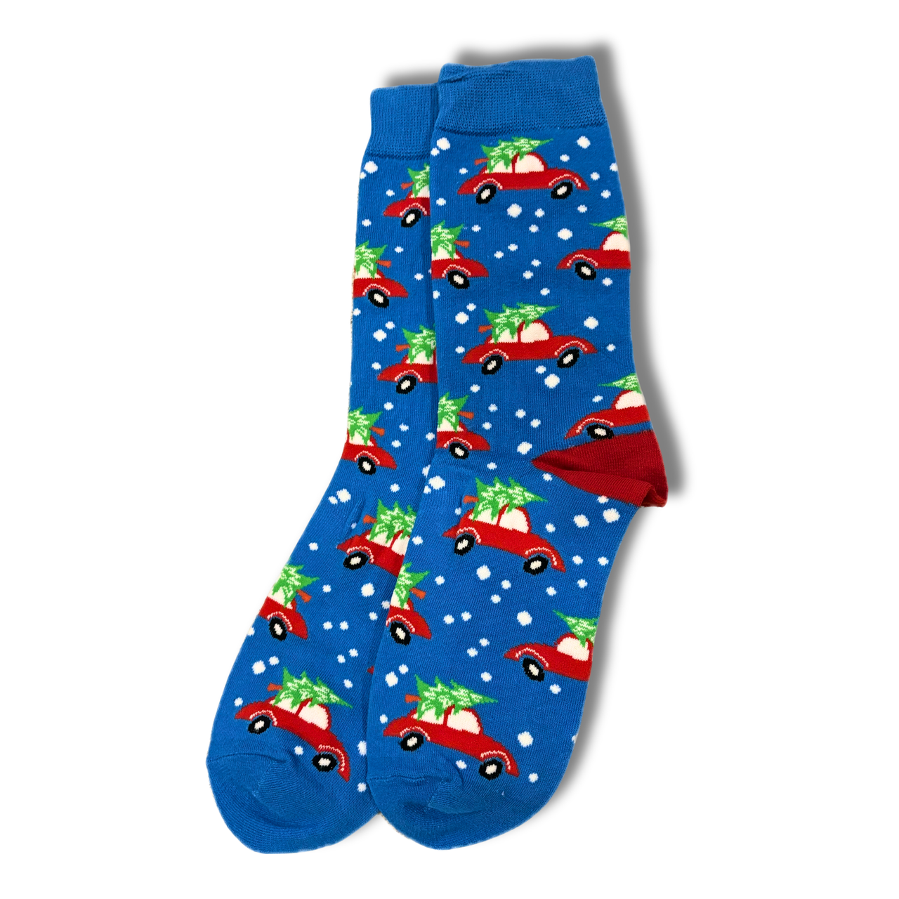 Blue Christmas Tree Car Socks