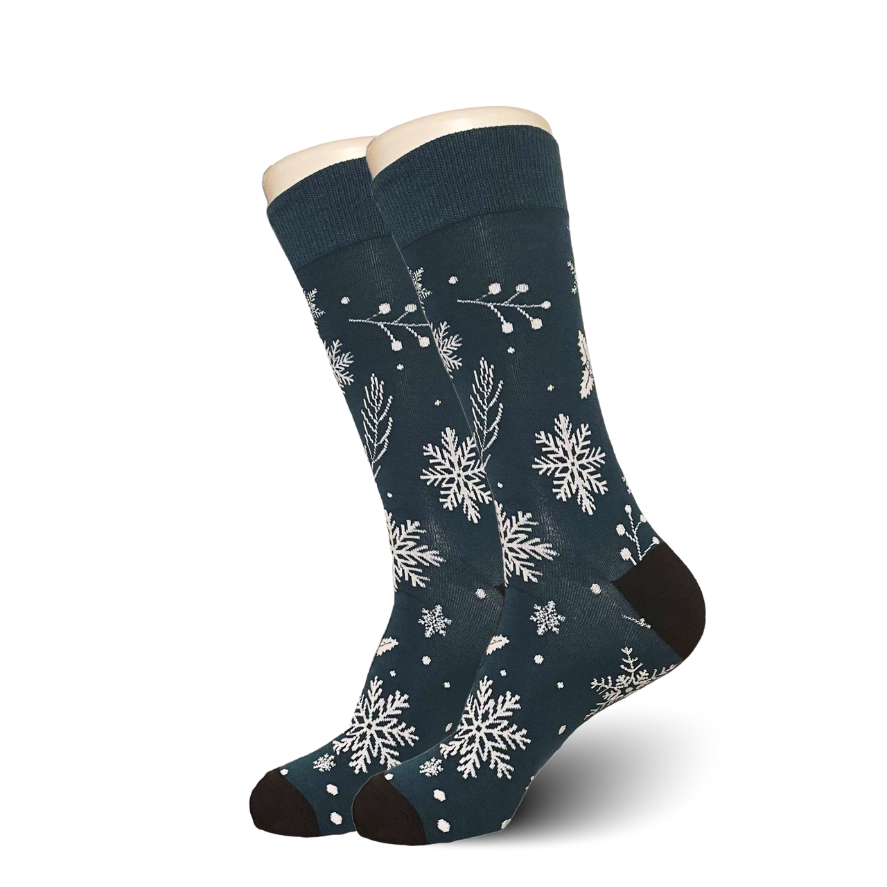 Green Reindeer Christmas Socks
