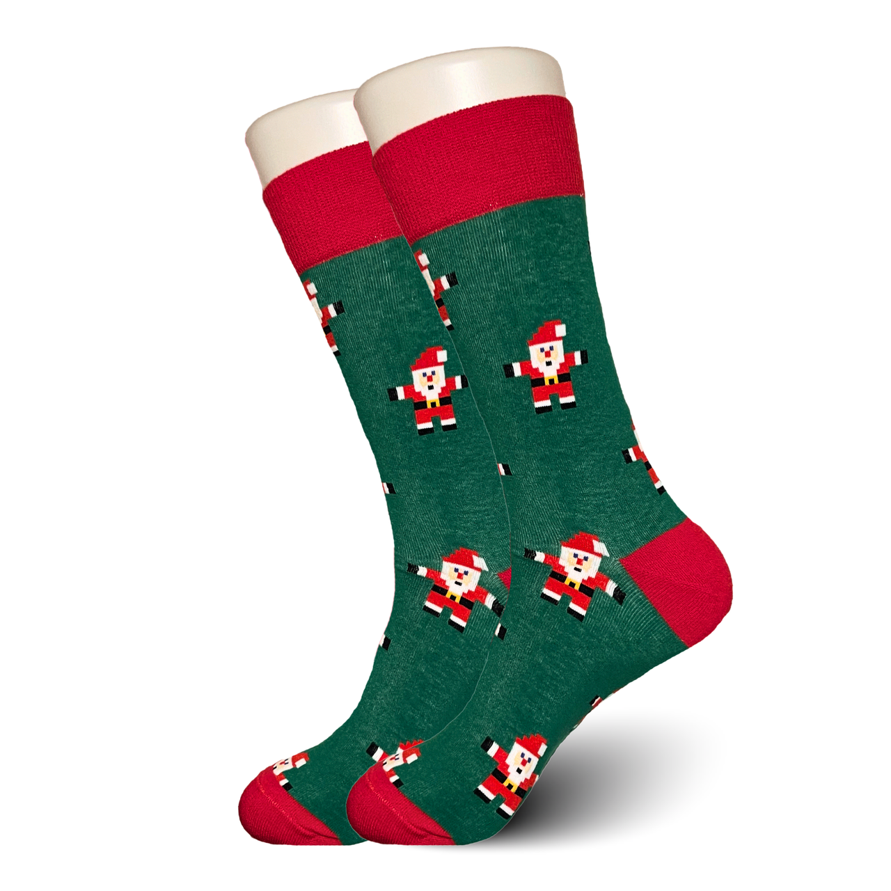 Green Santa Socks