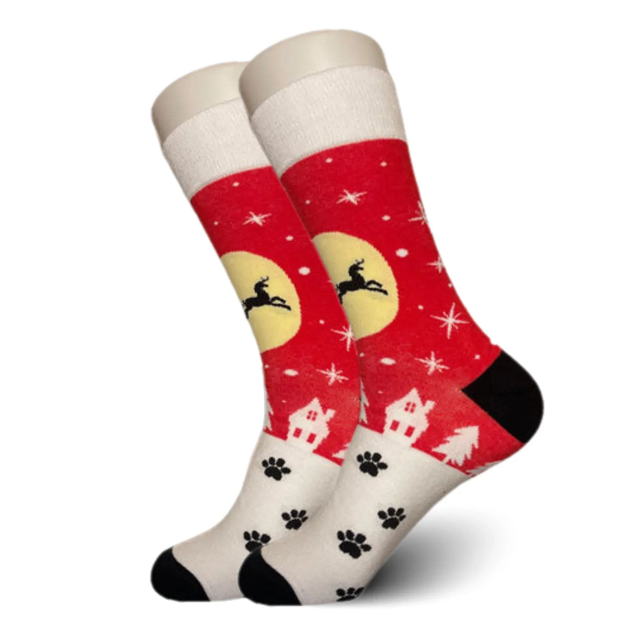 Flying Santa Christmas Socks