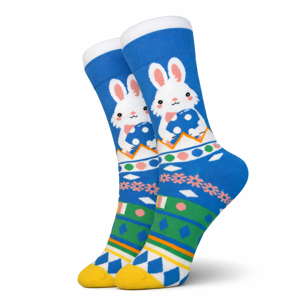 Blue Easter Socks