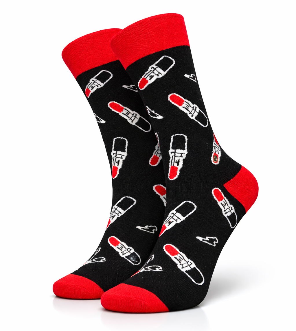 Black Lipstick Socks