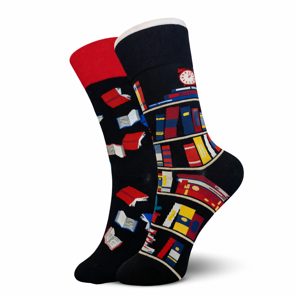 Black Book Shelf Socks