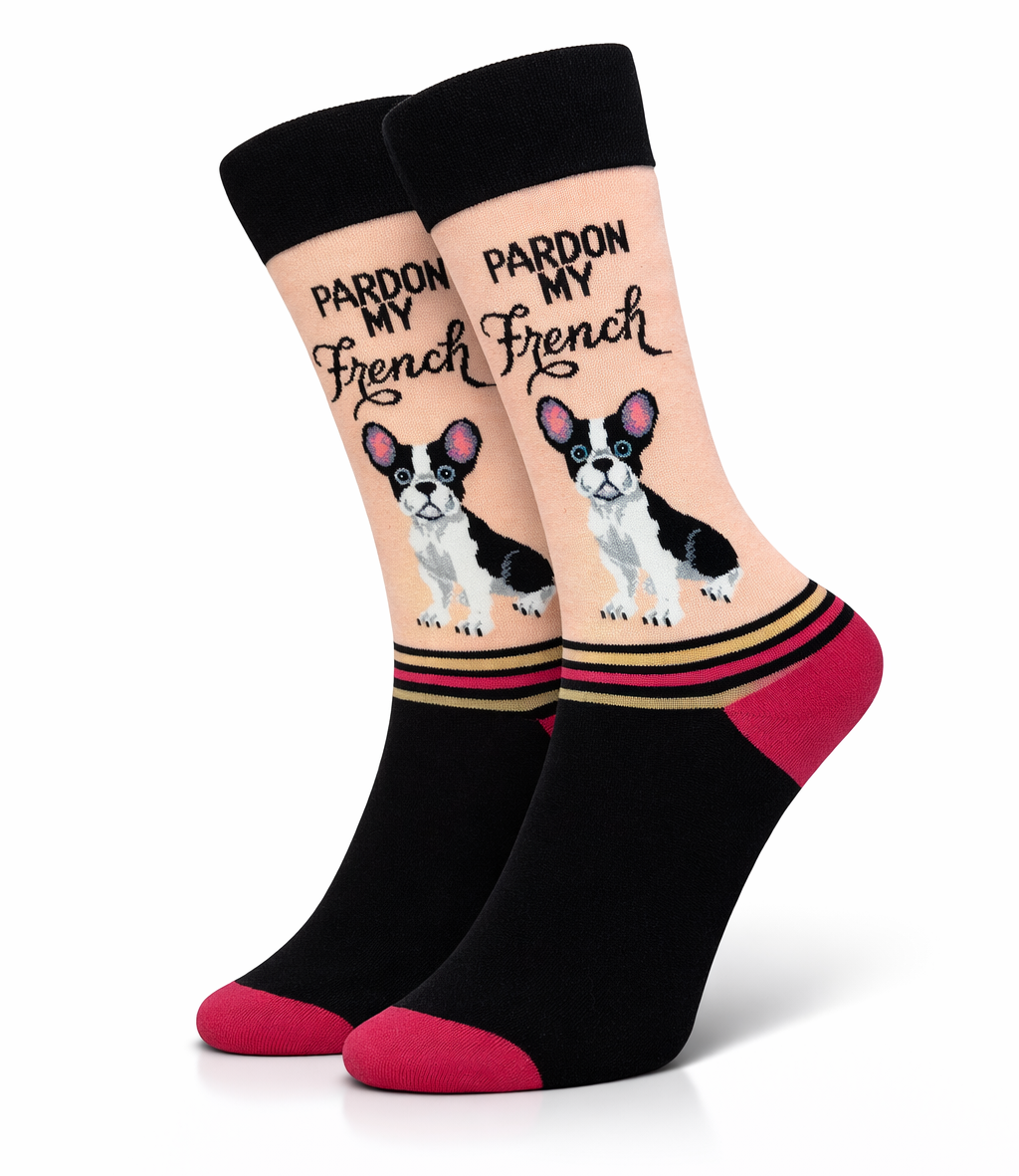 Pardon My French Bulldog Socks
