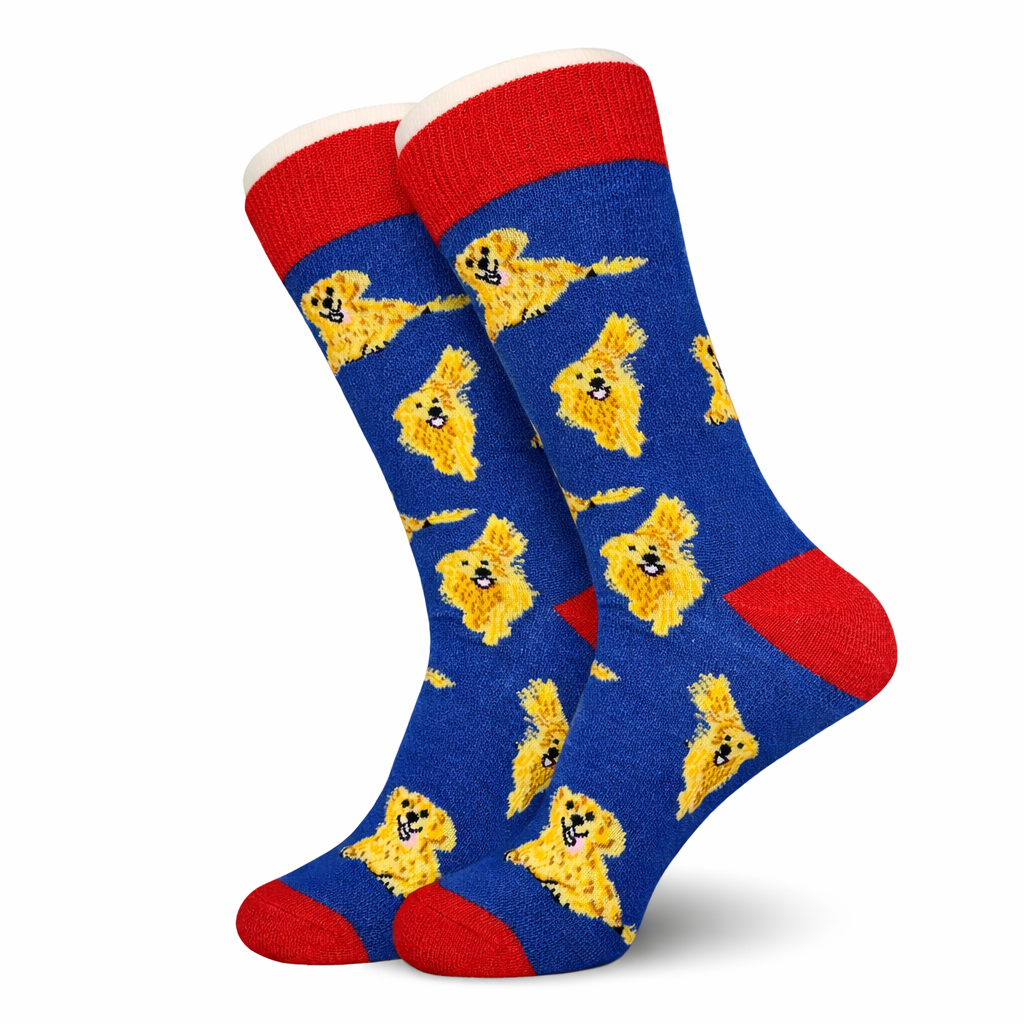 Blue Golden Retriever Socks