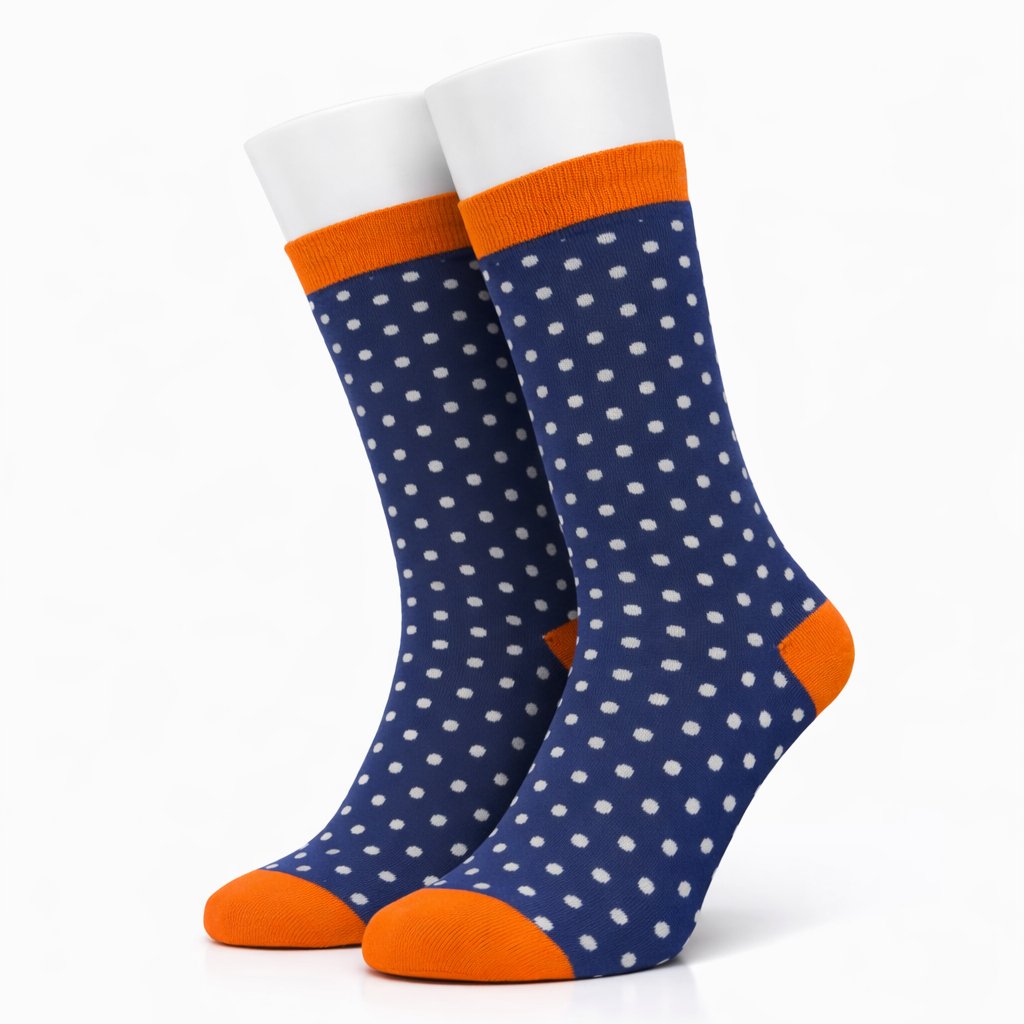 Blue Polka Dot Socks