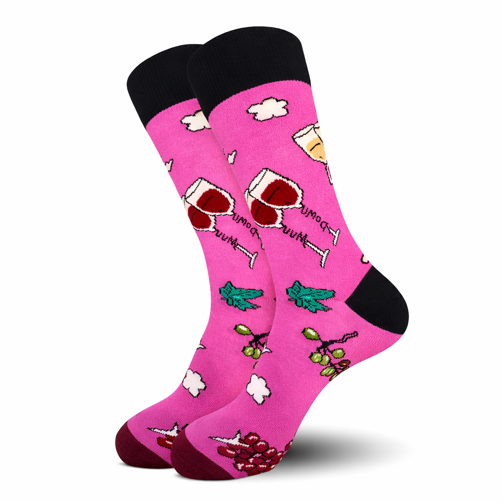 Pink Wine Socks