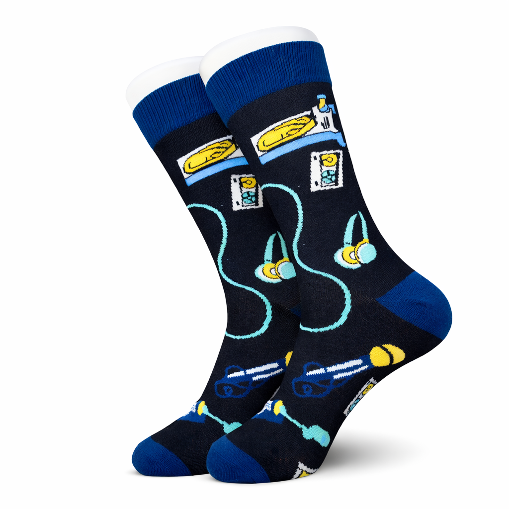 Black DJ Music Socks