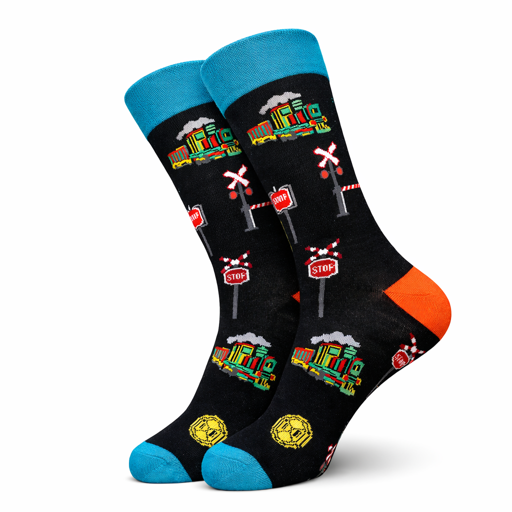 Black Train Socks