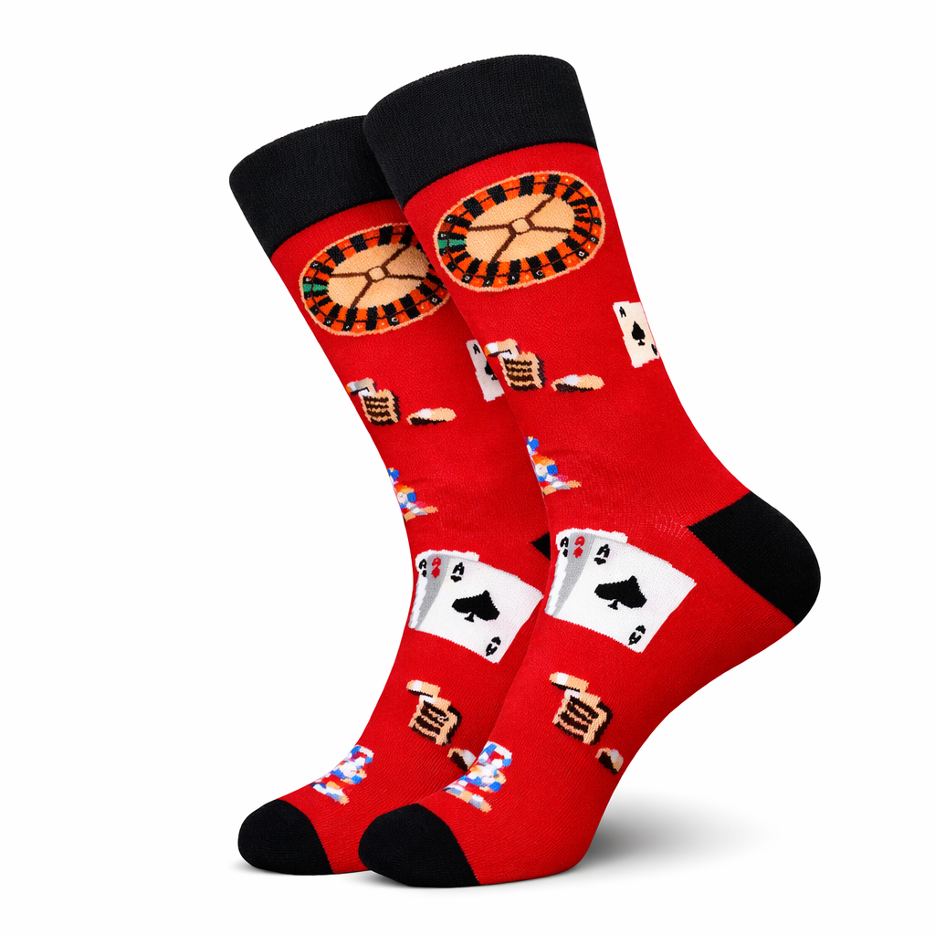 Red Casino Socks