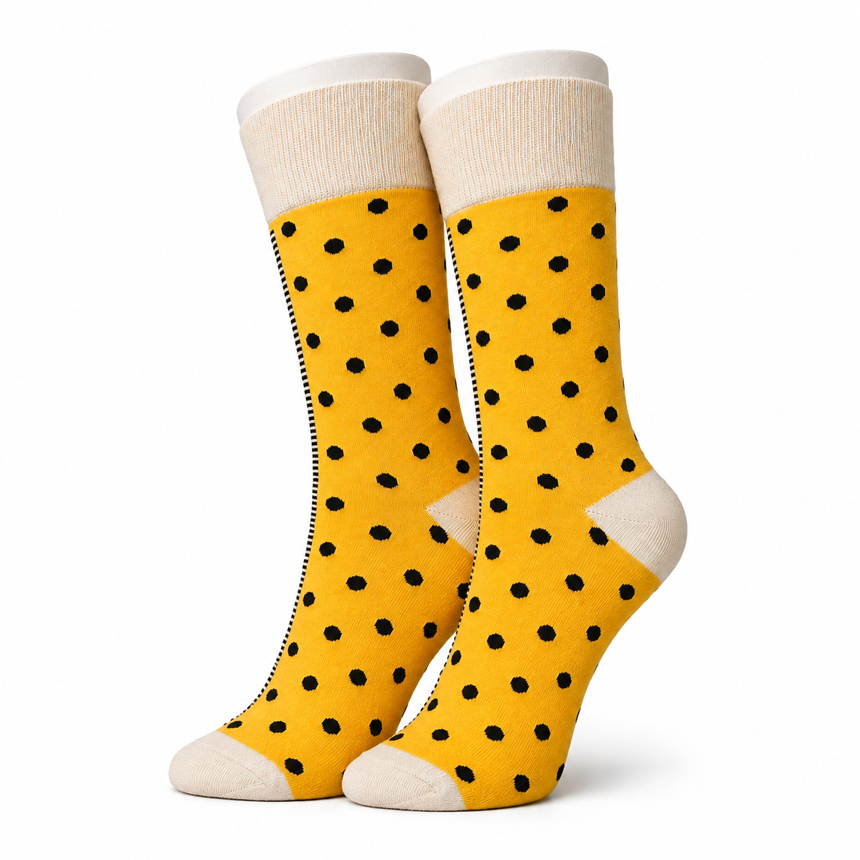 Yellow Polka dot Socks