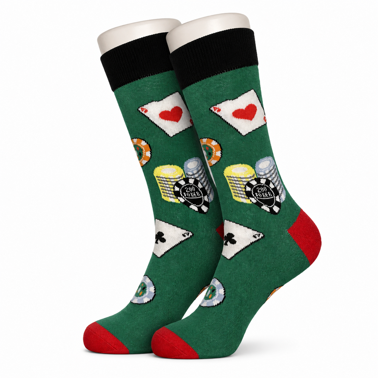 Green Poker Socks