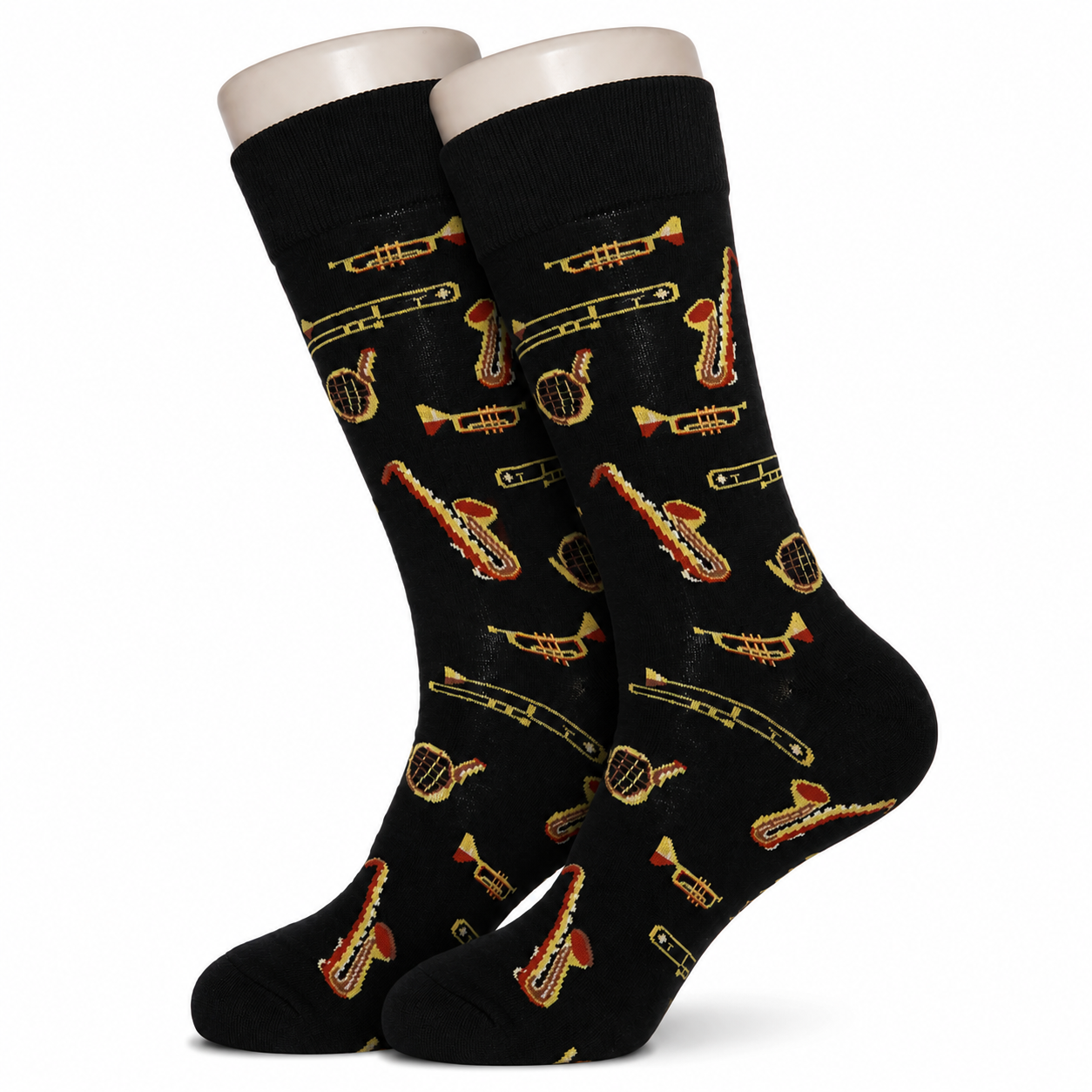 Black Trumpet Music Socks
