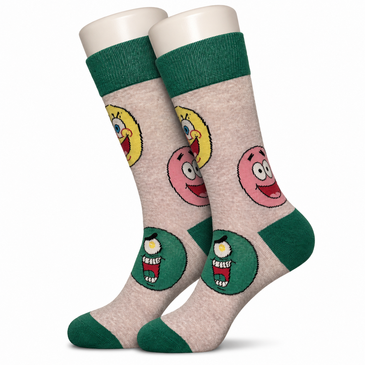 Grey Spongebob Socks
