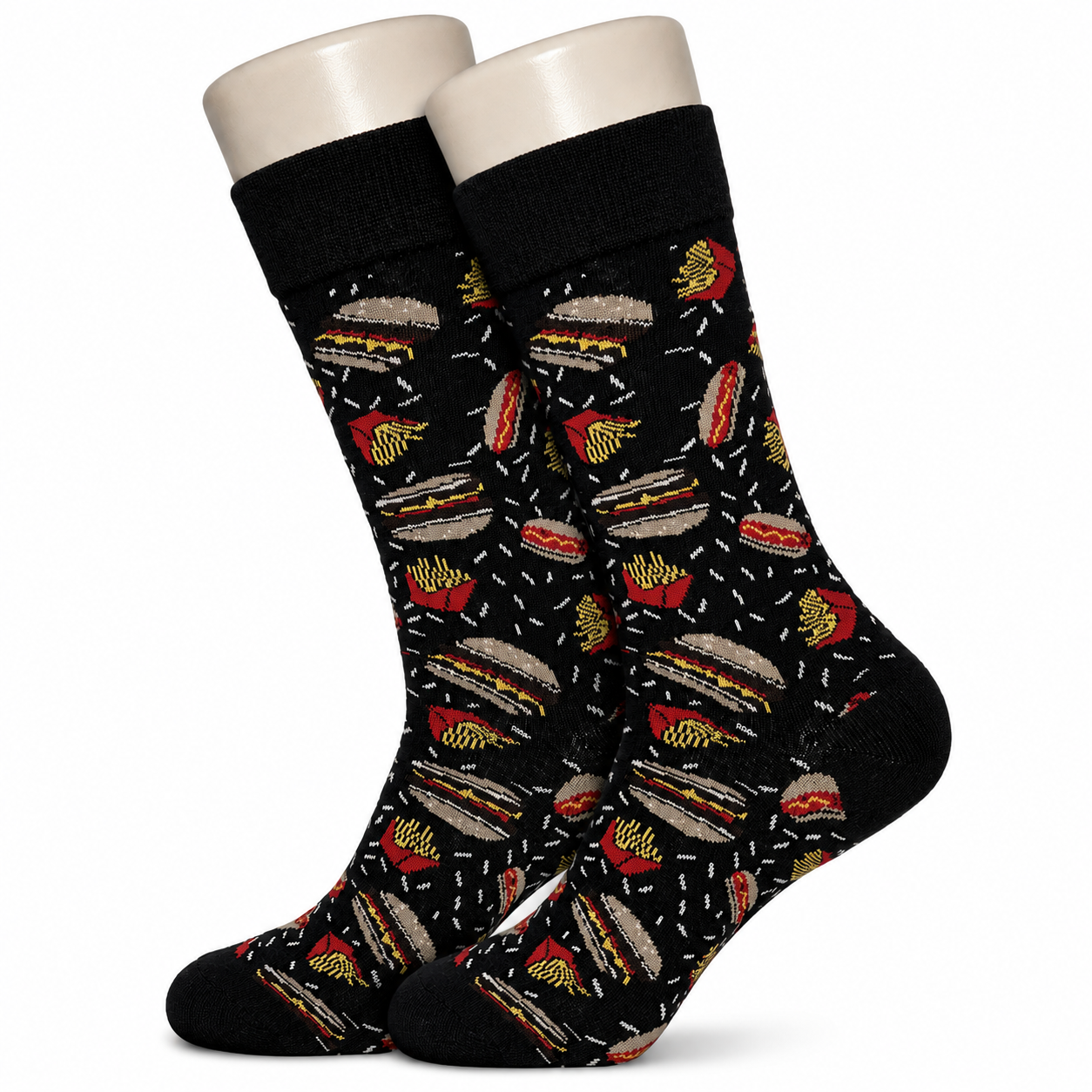 Black Fast Food Socks
