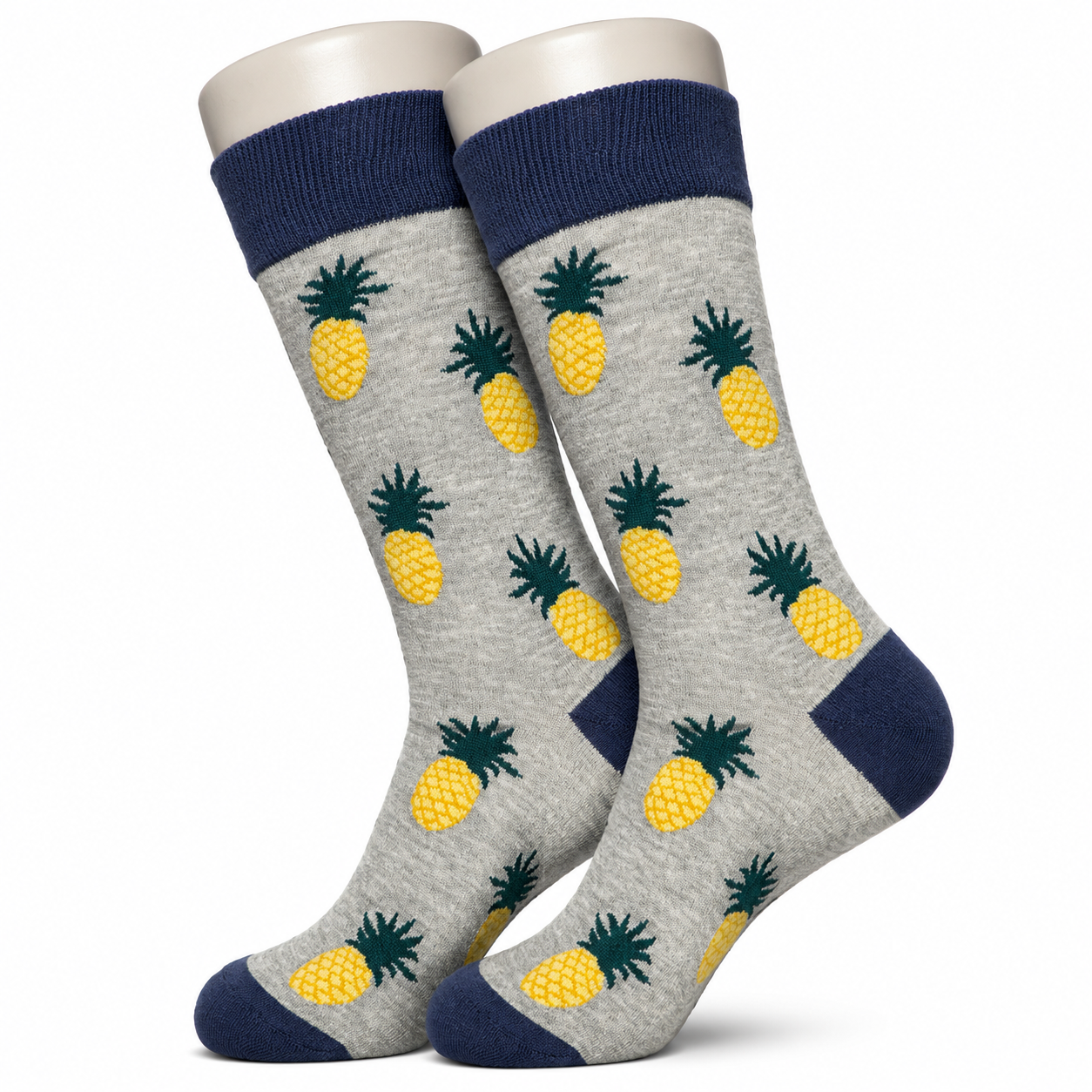 Grey Pineapple Socks
