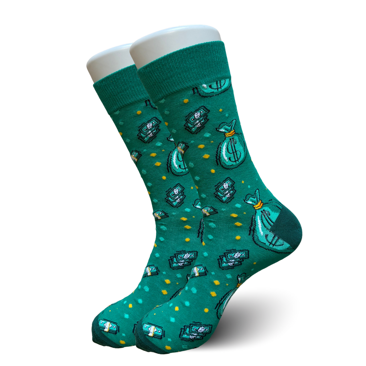 Green Money Bags Socks