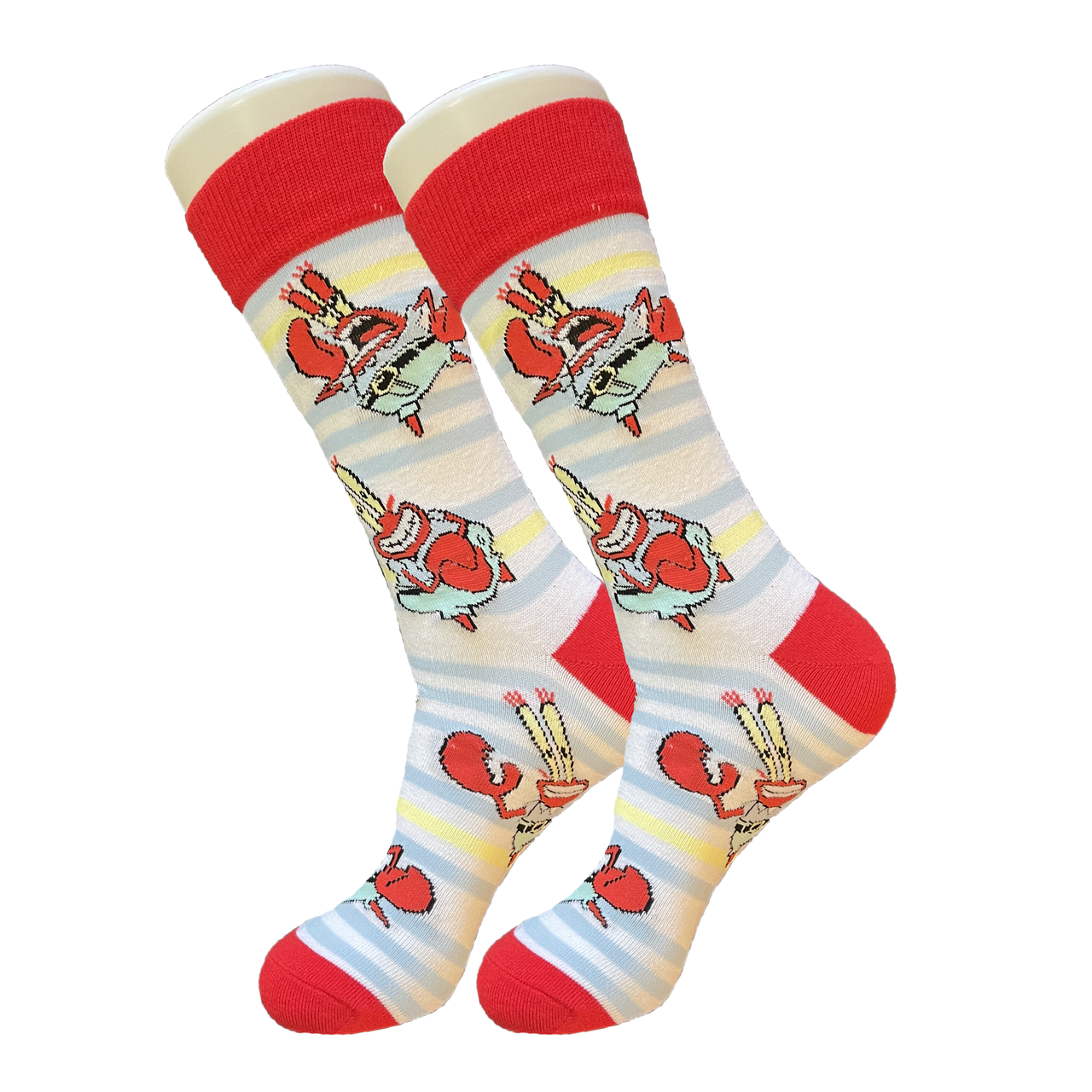 White Mr. Krabs Socks