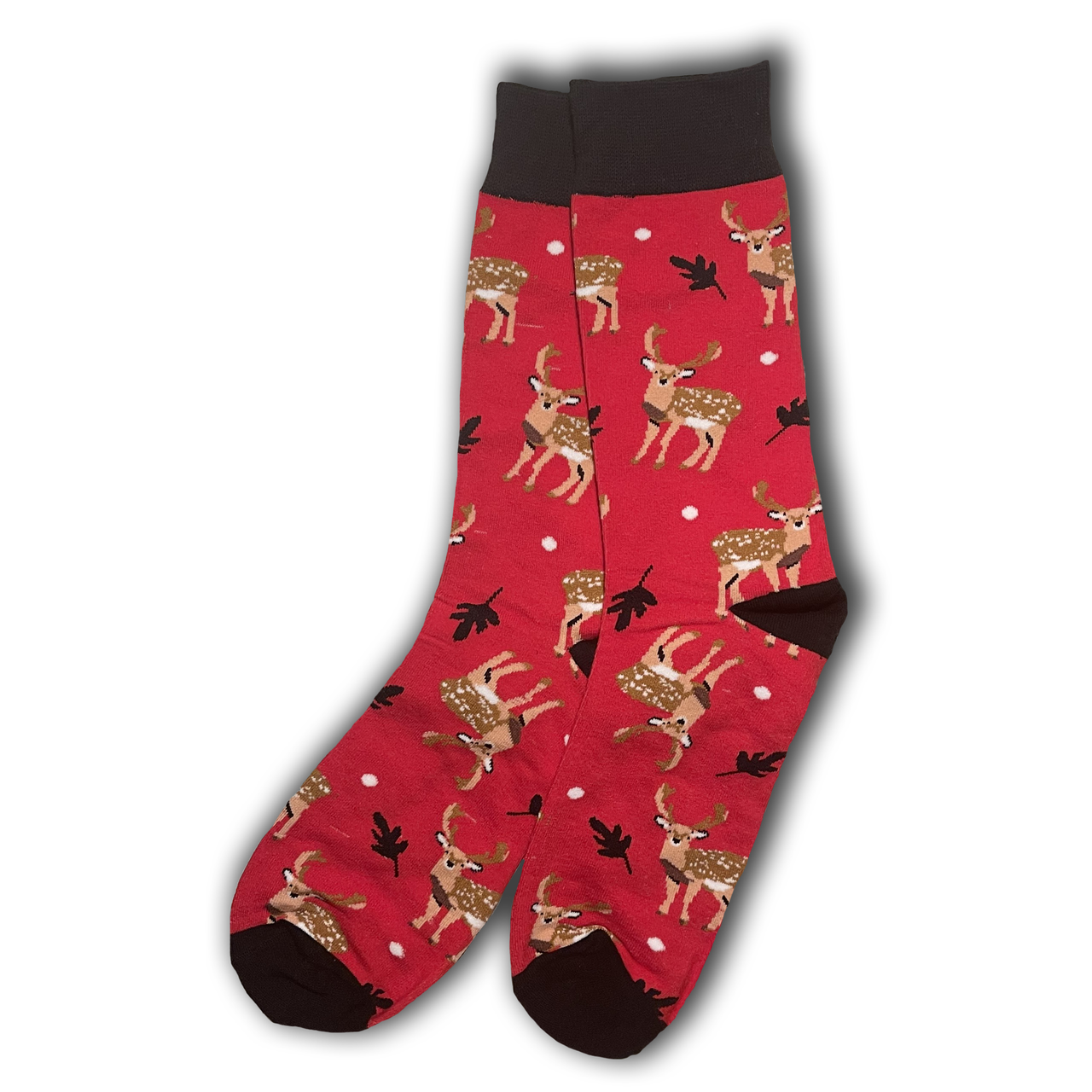 Red Canadian Deer Socks