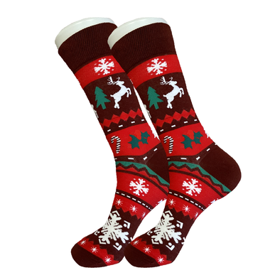 Red Classic Christmas Socks