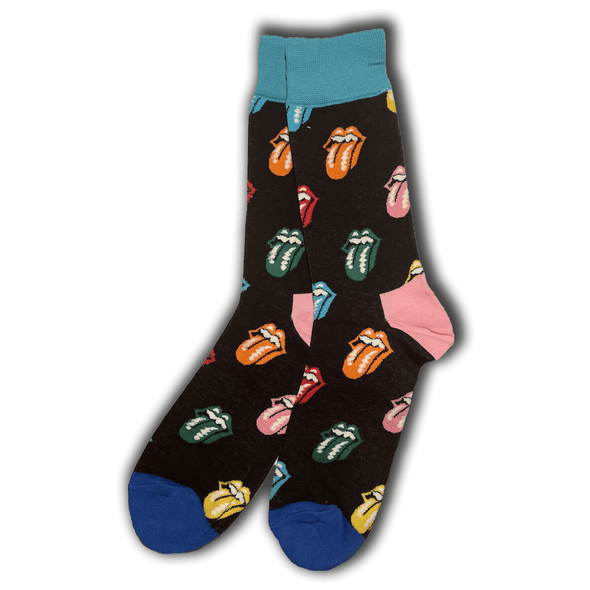Black Rolling Stones Socks