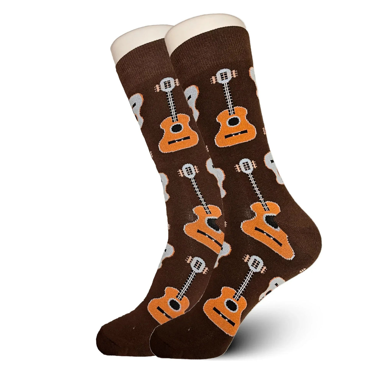 Brown Acoustic Guitar Socks