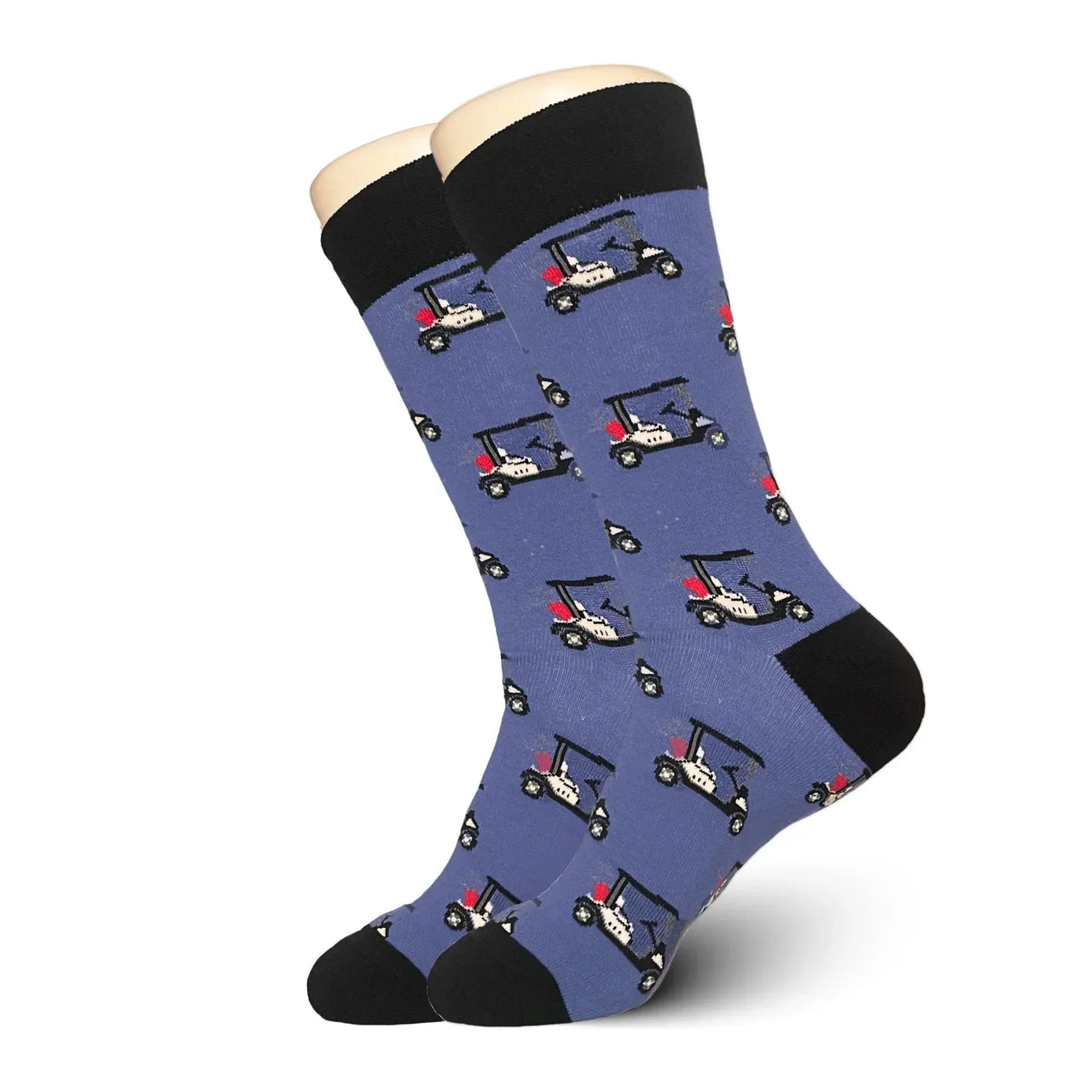 Blue Golf Cart Socks