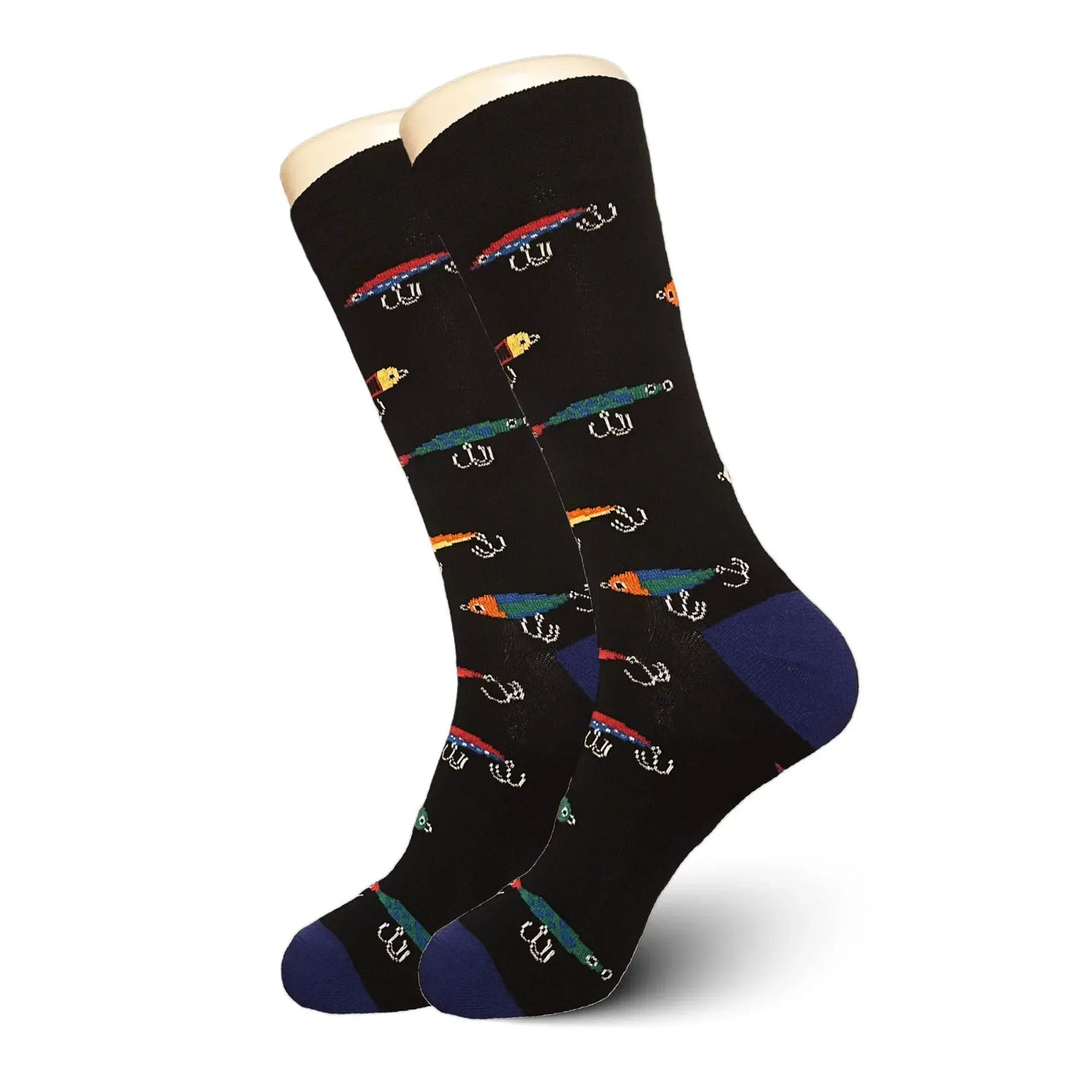Black Fishing Lure Socks