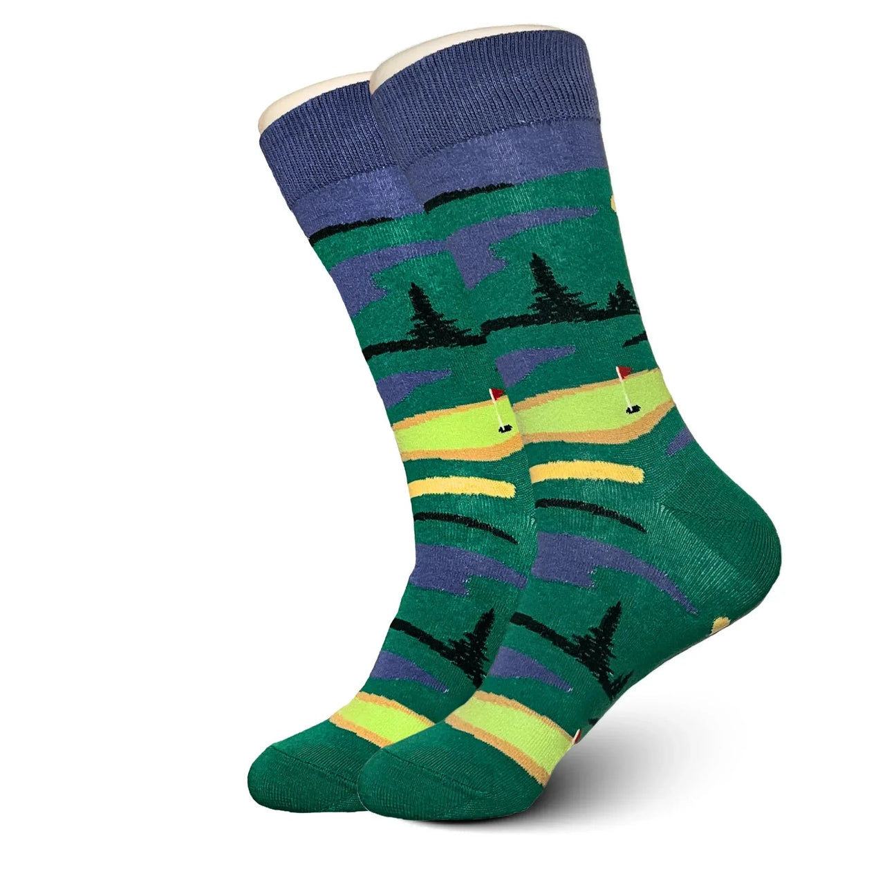 Green and Blue Golf  Socks