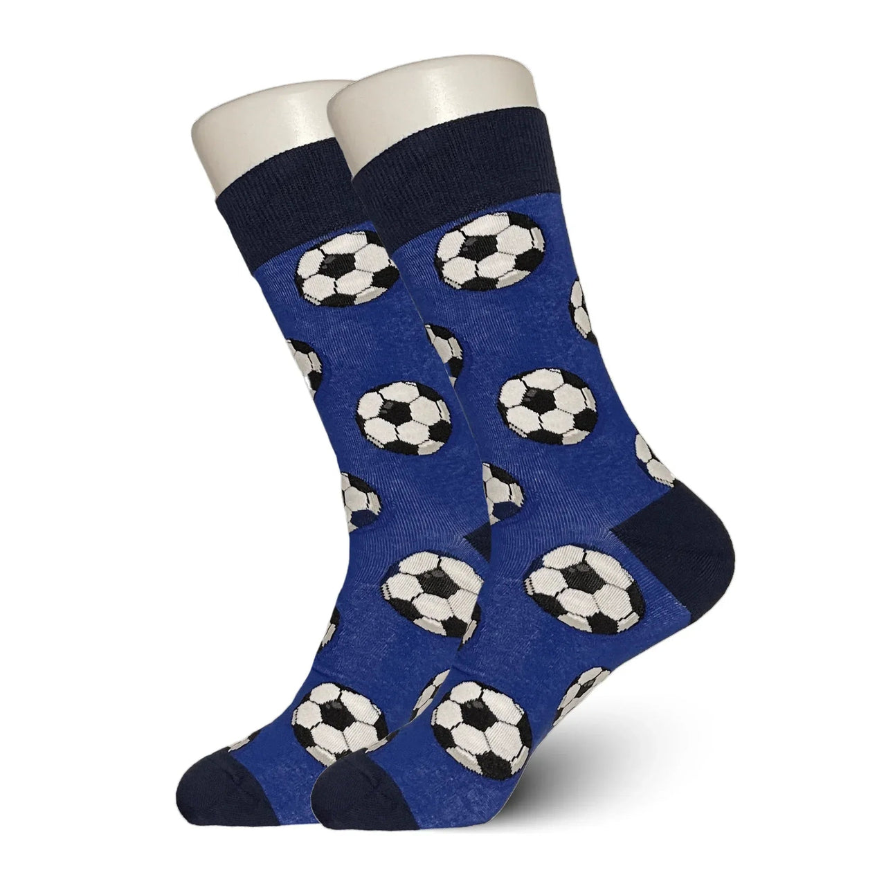 Blue Soccer Ball Socks