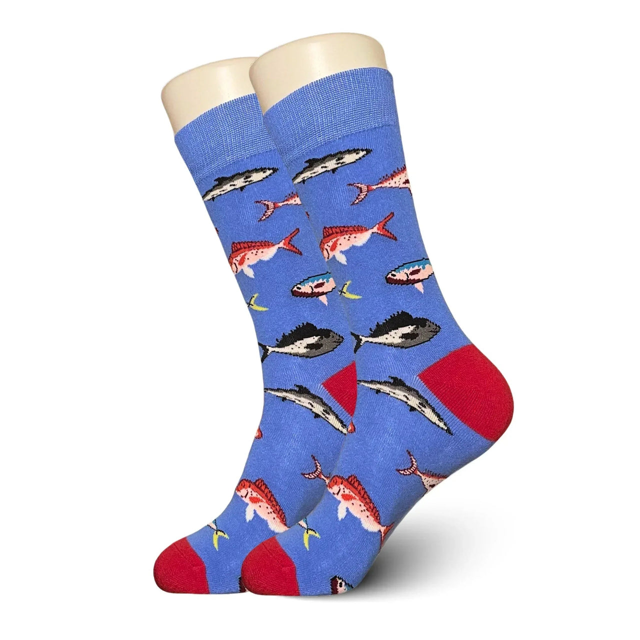 Blue Fish Socks
