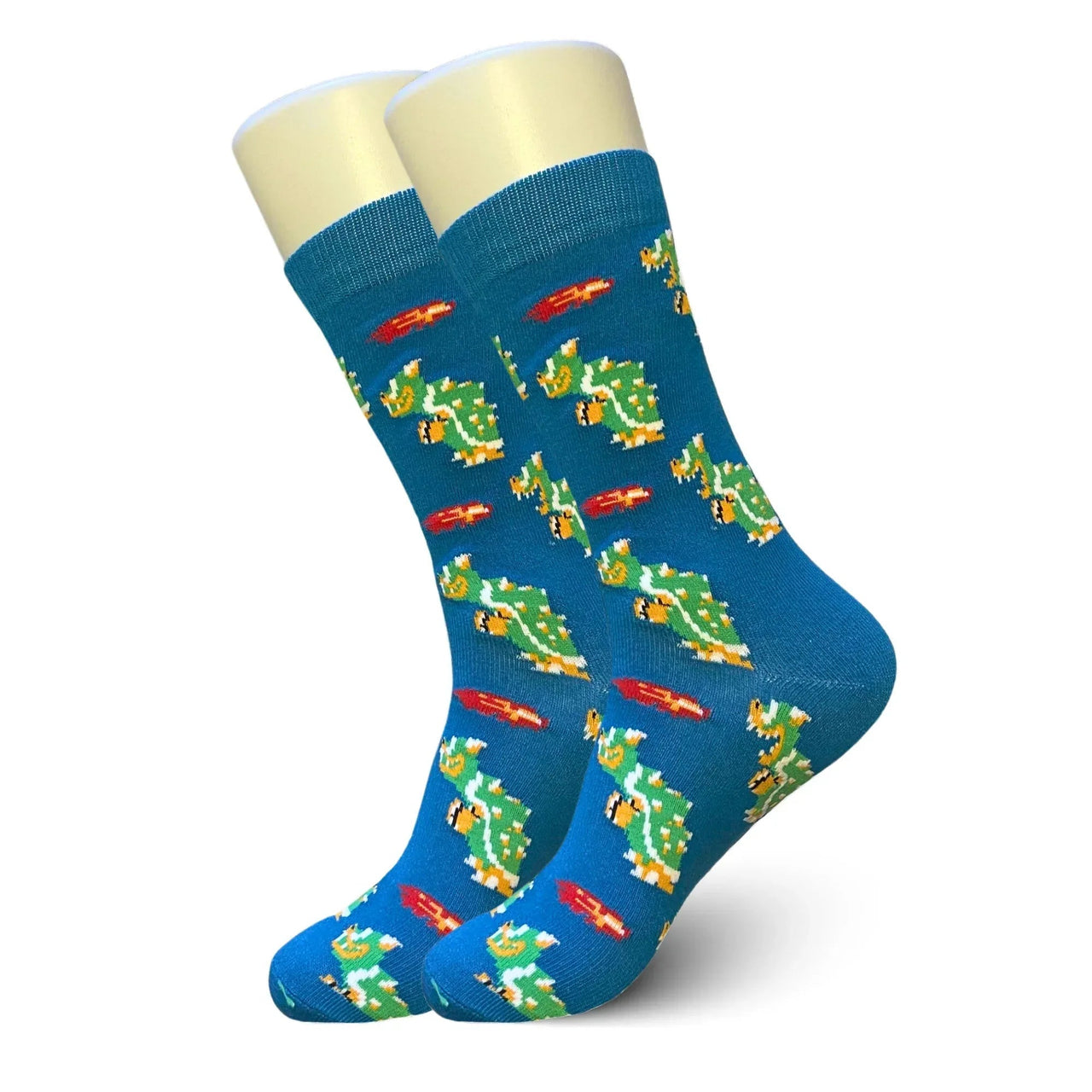Blue Bowser Socks