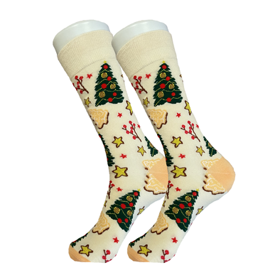 White Sparkley Christmas Socks