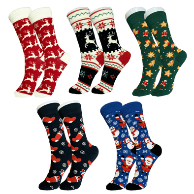 Womens Holiday Sock Bundle - 5 Pack