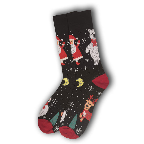 Black Christmas Socks