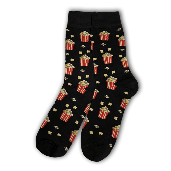 Black Popcorn Socks