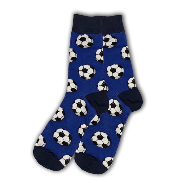 Blue Soccer Ball Socks