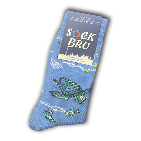 Blue Sea Turtle Socks