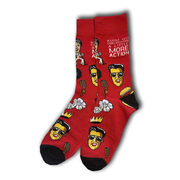 Red Elvis Socks