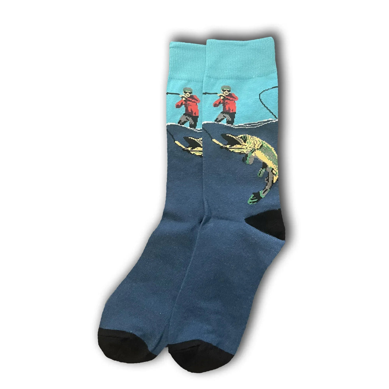 Blue Fishing Socks