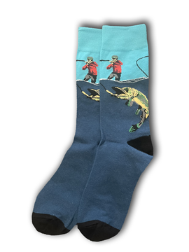 Blue Fishing Socks