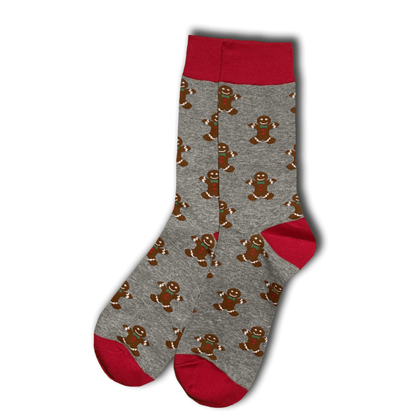 Grey Gingerbread Socks